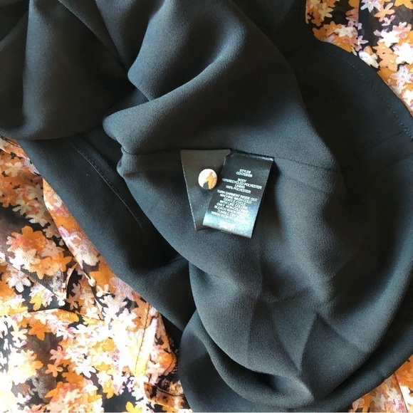 Sanctuary Womens Harvest Floral Shirred Neck Babydoll Mini Dress Small - Picture 12 of 15